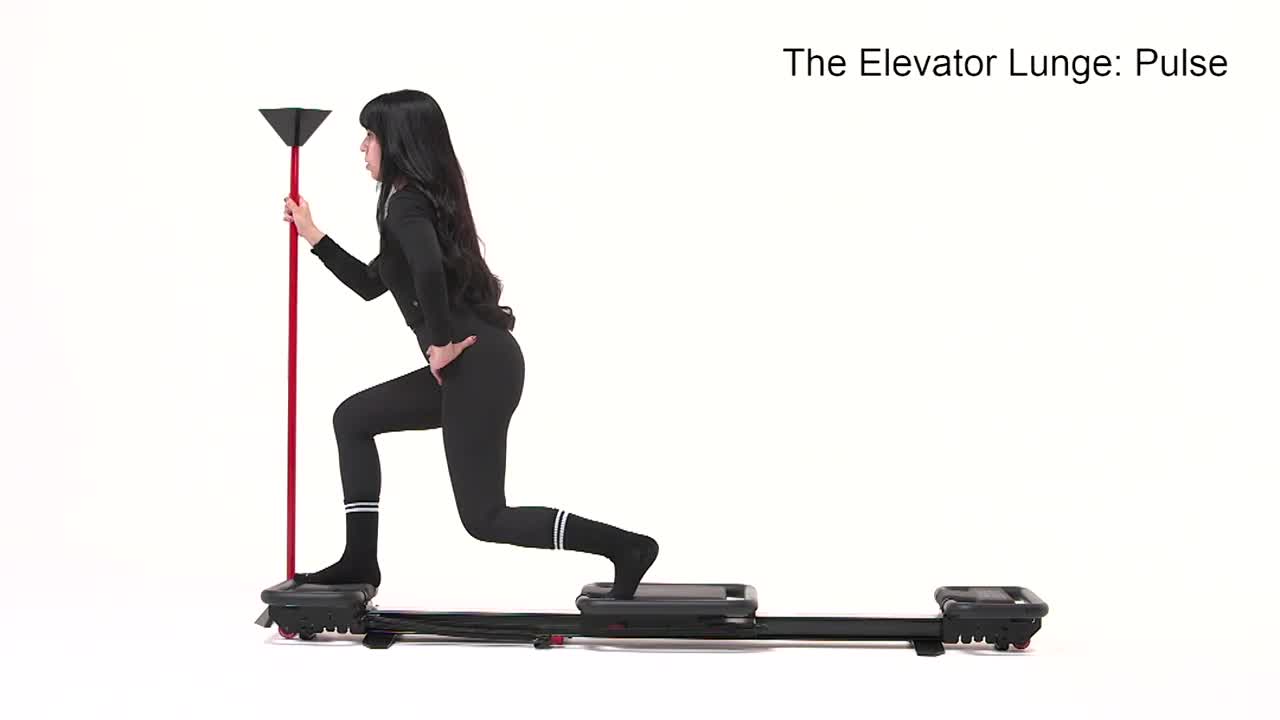 Elevator Lunge: Pulse Right