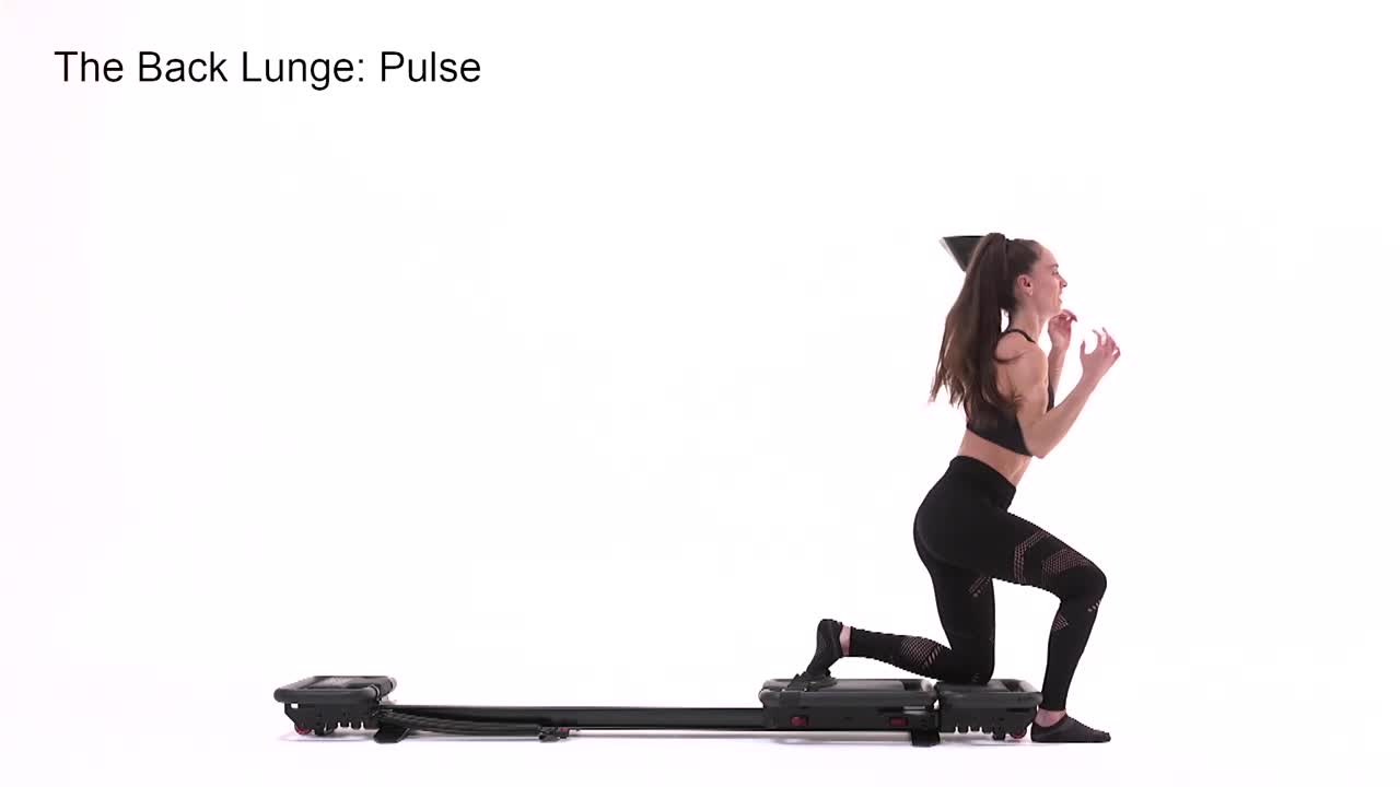 Back Lunge: Pulse Right